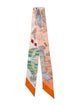 Hermès Les Folies du Ciel Silk Twilly Scarf