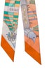 Hermès Les Folies du Ciel Silk Twilly Scarf