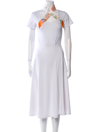 Hermès Les Folies du Ciel Silk Twilly Scarf