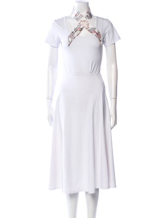 Hermès Brides de Gala en Fleurs Silk Twilly Scarf