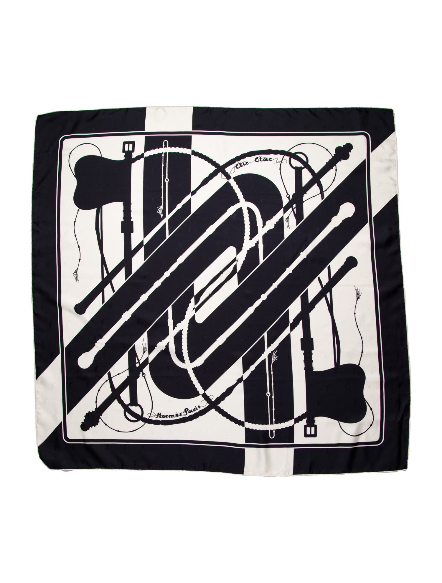 Hermès Clic Clac Tattoo Silk Scarf