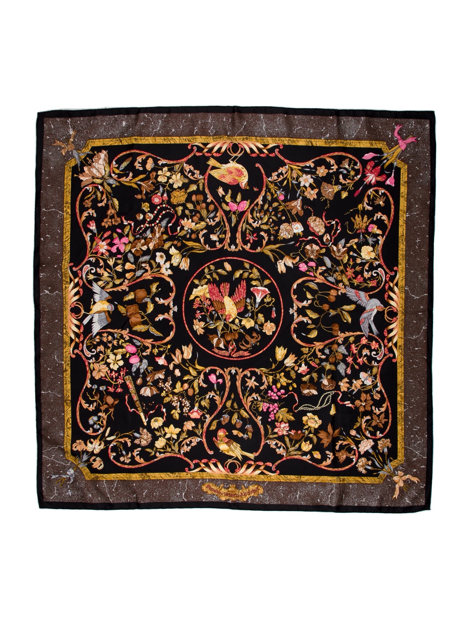 Hermès Pierres d'Orient Et d'Occident Silk Scarf