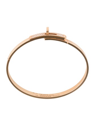 Hermès 18K Diamond Small Model Kelly Bangle
