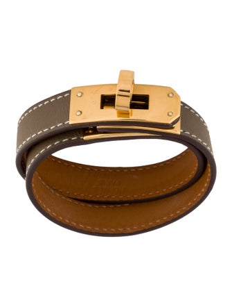 Hermès Leather Kelly Double Tour Wrap Bracelet