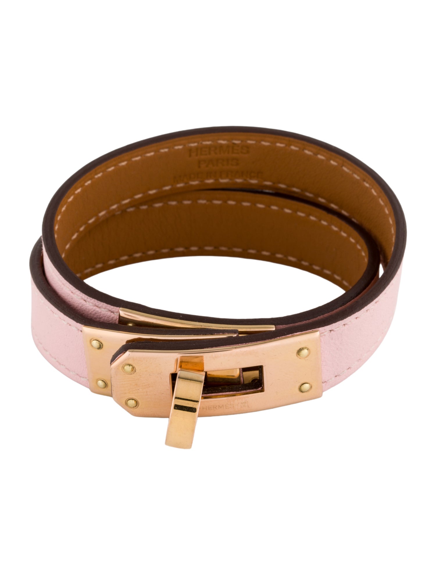 Hermès Leather Kelly Double Tour Wrap Bracelet