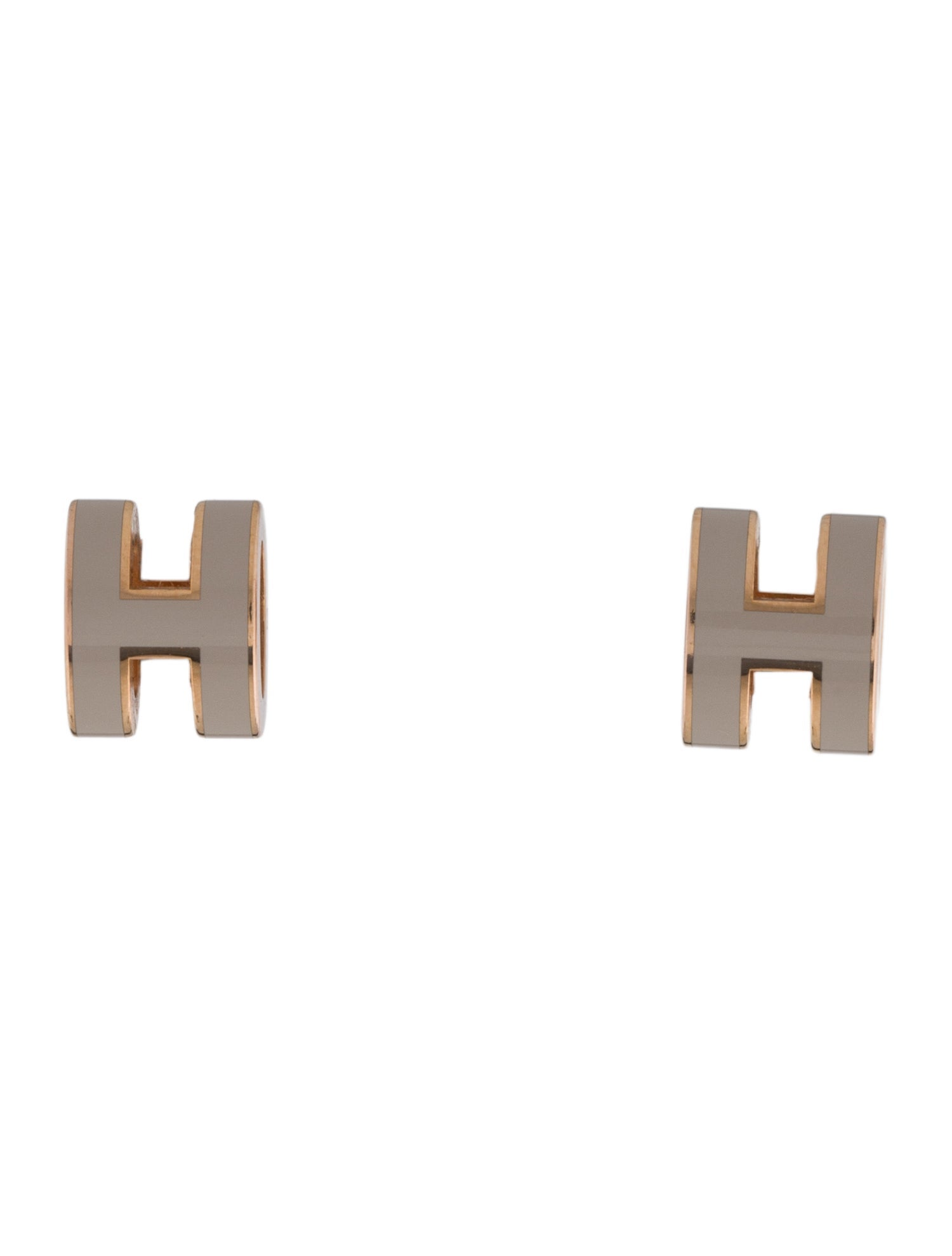 Hermès Enamel Mini Pop H Stud Earrings