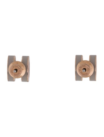 Hermès Enamel Mini Pop H Stud Earrings