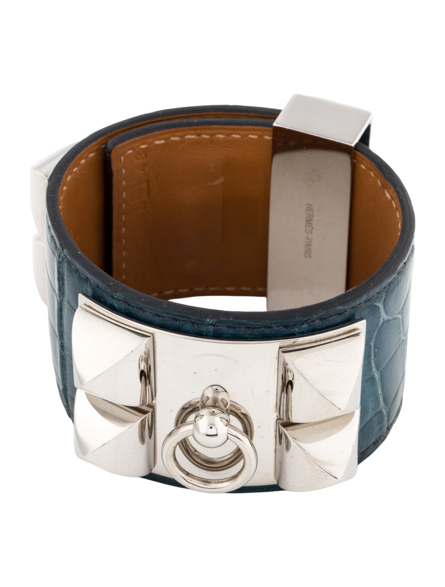 Hermès Crocodile Collier De Chien Wrap Bracelet