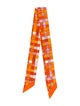 Hermès Bolduc Au Carré Silk Twilly Scarf