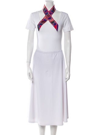 Hermès Camails Silk Twilly Scarf