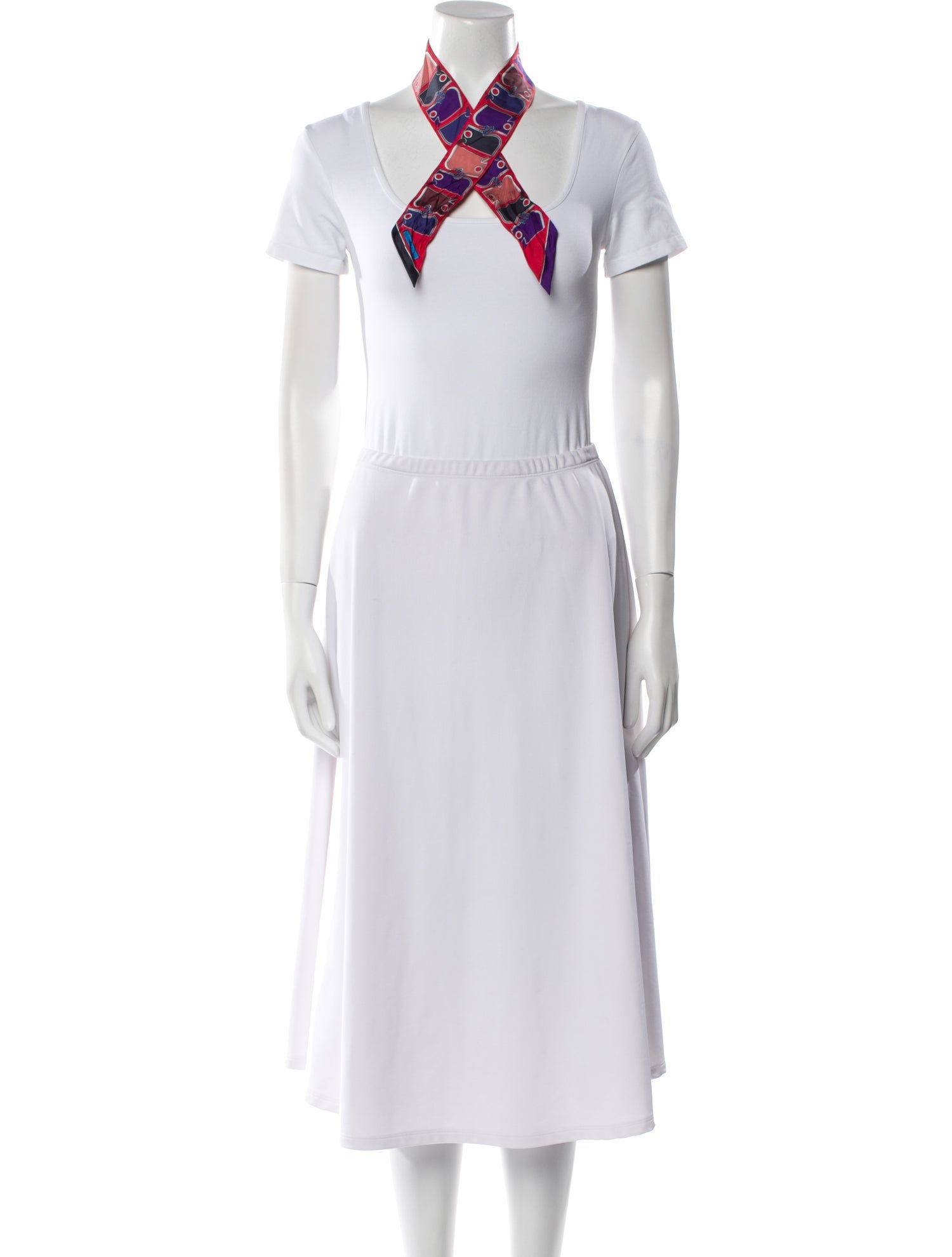 Hermès Camails Silk Twilly Scarf