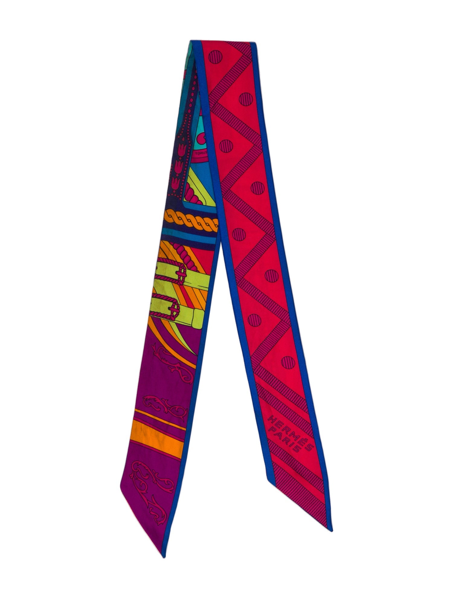 Hermès Balade en Berline Silk Twilly Scarf