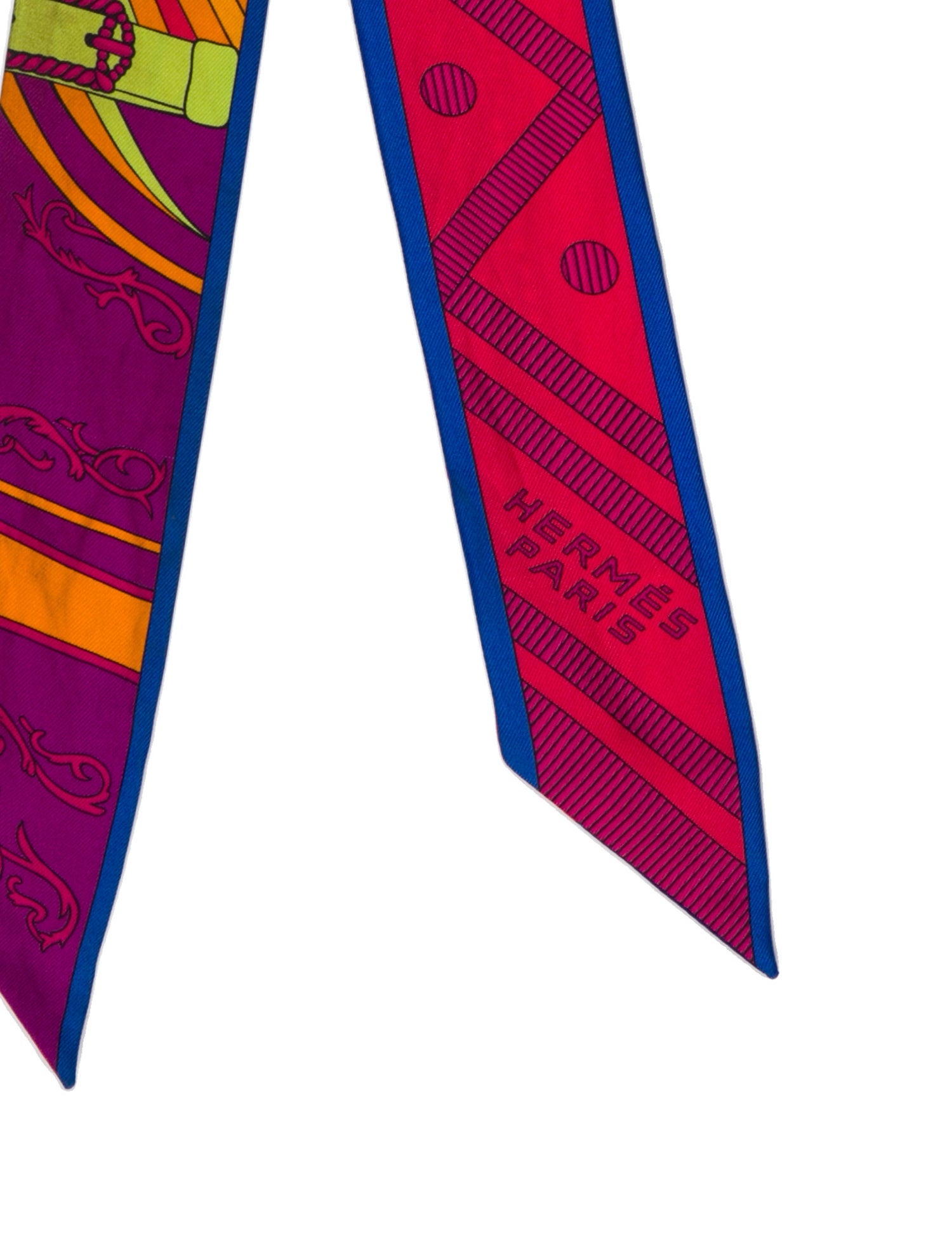 Hermès Balade en Berline Silk Twilly Scarf