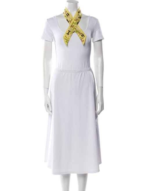 Hermès Silk H Logo Twilly Scarf