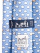 Hermès Pattern Print Silk Tie