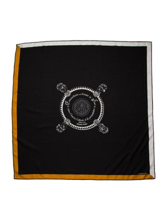 Hermès Encadre Blason Cashmere Scarf