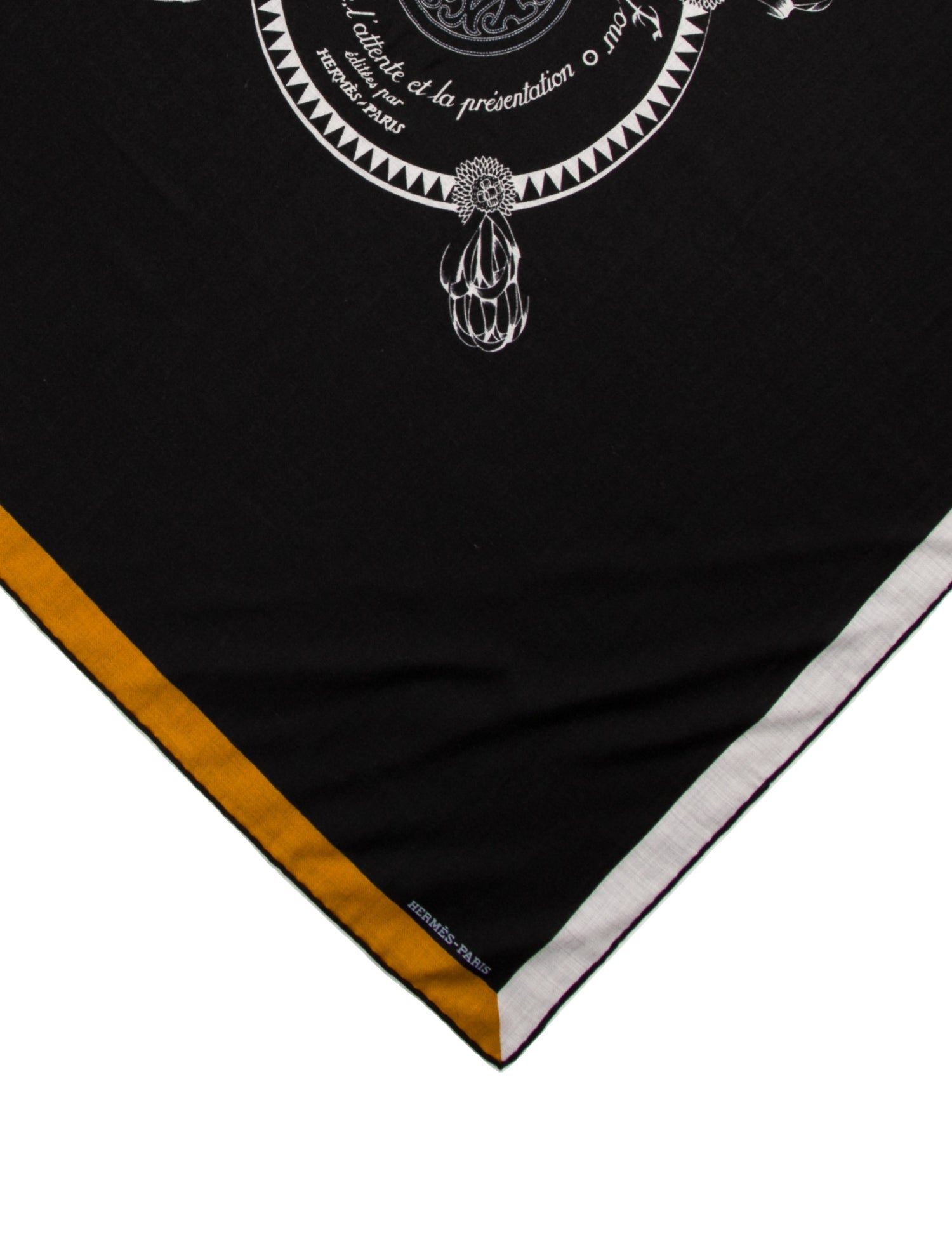 Hermès Encadre Blason Cashmere Scarf