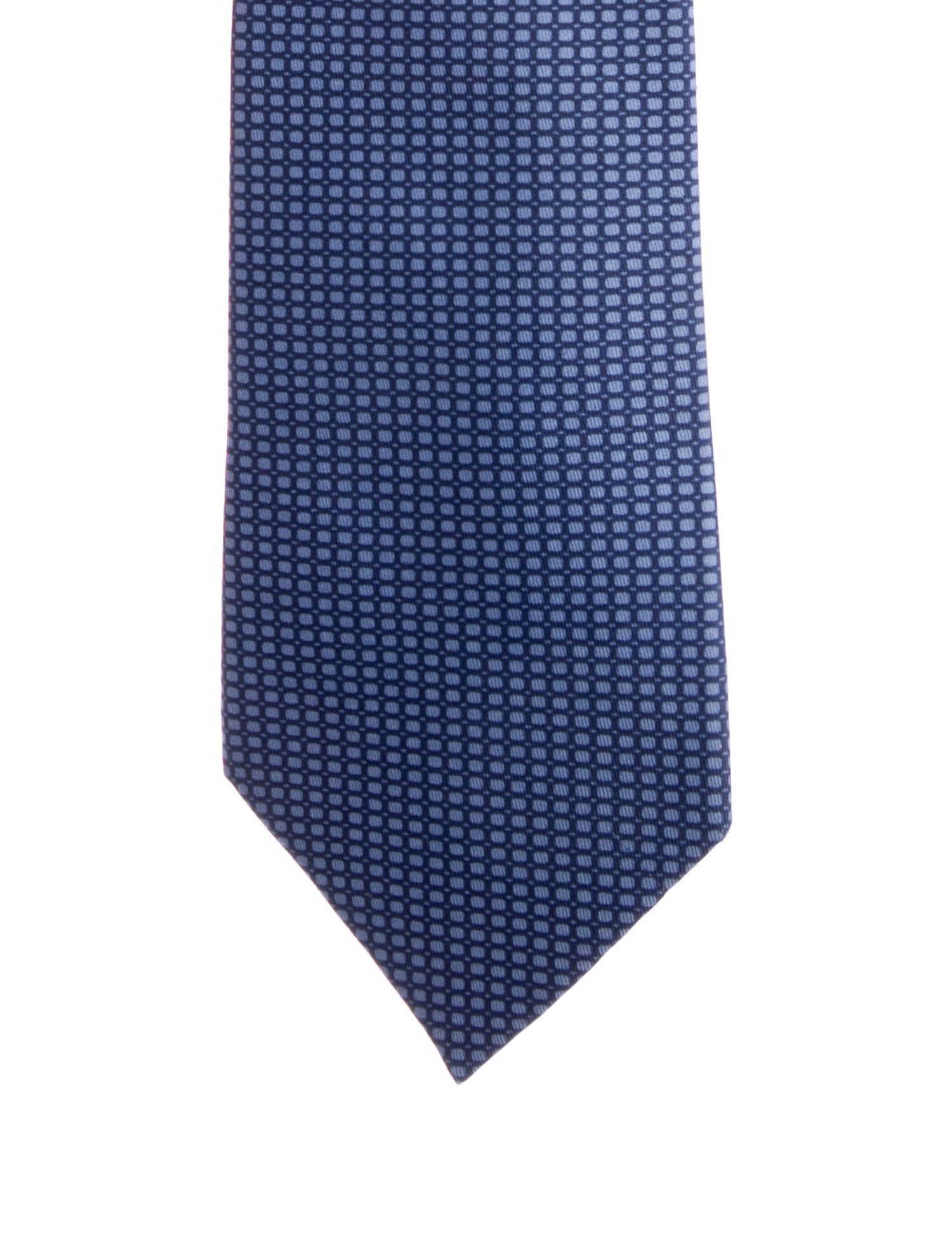 Hermès Pattern Print Silk Tie