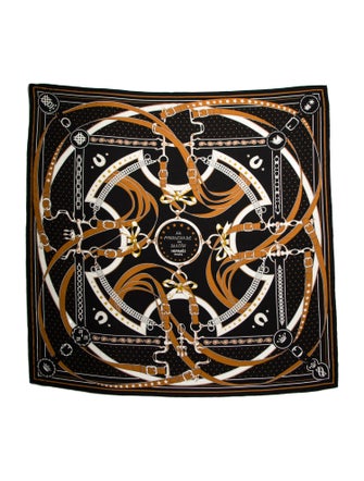 Hermès La Promenade du Matin Bandana Cashmere Shawl