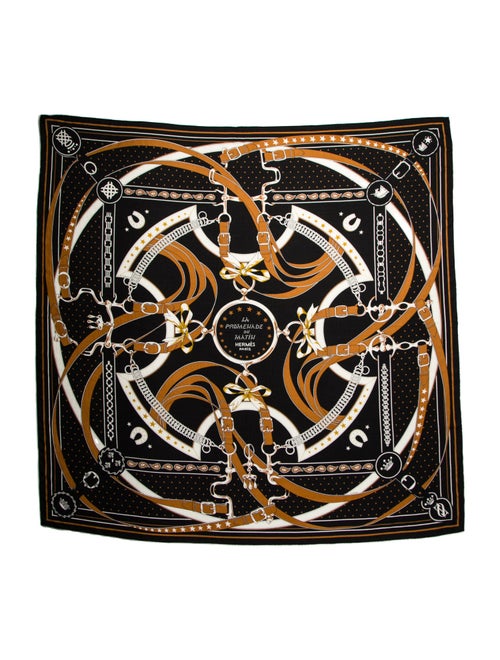 Hermès La Promenade du Matin Bandana Cashmere Shawl