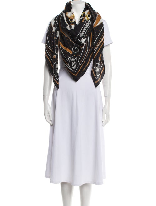 Hermès La Promenade du Matin Bandana Cashmere Shawl