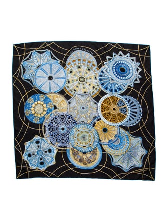 Hermès Les Dômes Célestes Silk Scarf