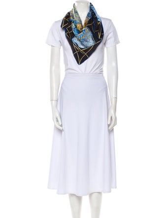 Hermès Les Dômes Célestes Silk Scarf