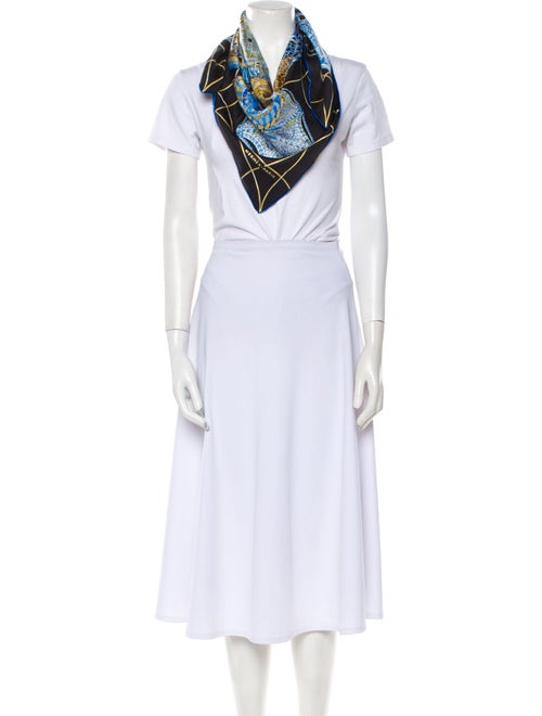 Hermès Les Dômes Célestes Silk Scarf