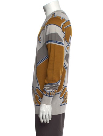 Hermès Cashmere Printed Polo Sweater