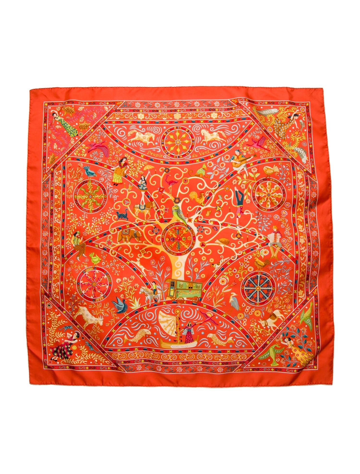 Hermès Peuple du Vent Silk Scarf Silk Scarf