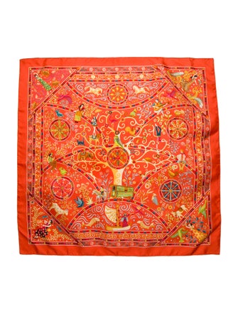 Hermès Peuple du Vent Silk Scarf Silk Scarf