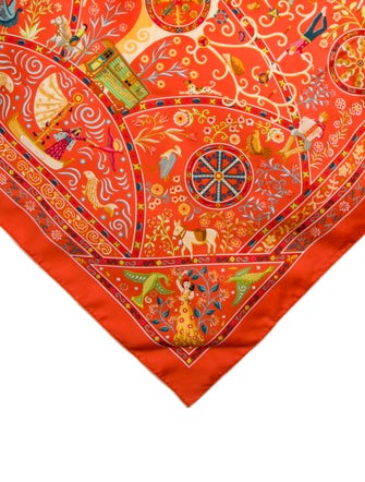 Hermès Peuple du Vent Silk Scarf Silk Scarf