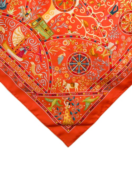 Hermès Peuple du Vent Silk Scarf Silk Scarf