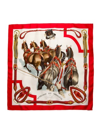 Hermès Attelage En Arbalete Silk Scarf