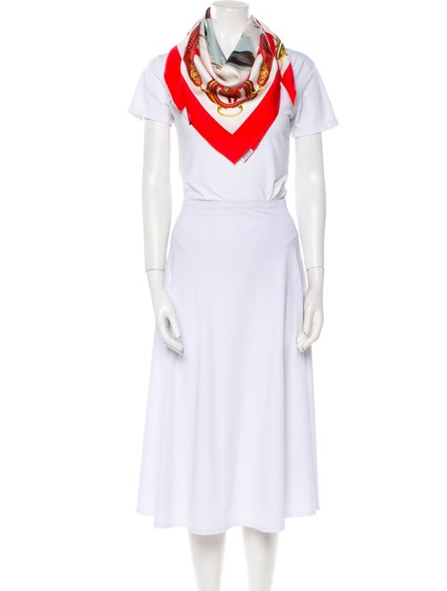 Hermès Attelage En Arbalete Silk Scarf