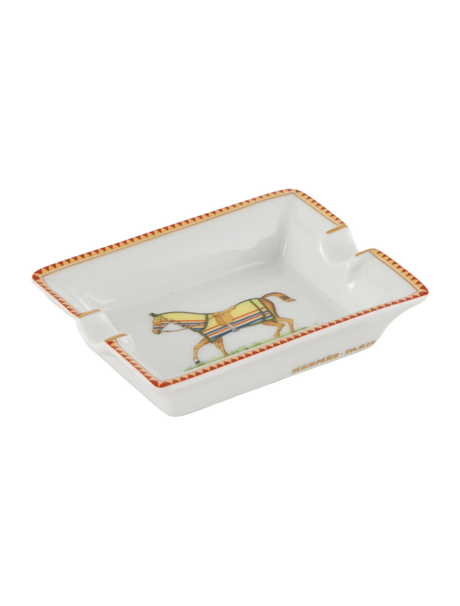 Hermès Chevaux à la Couverture Mini Ashtray