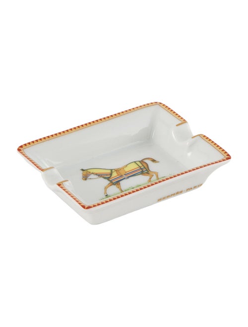 Hermès Chevaux à la Couverture Mini Ashtray