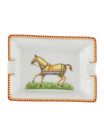 Hermès Chevaux à la Couverture Mini Ashtray