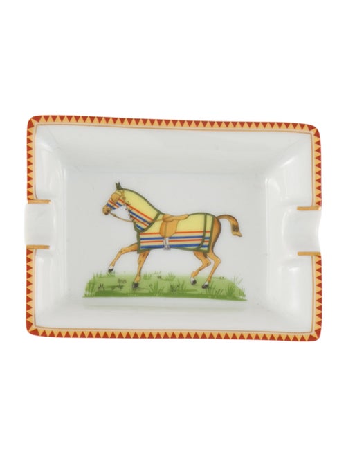 Hermès Chevaux à la Couverture Mini Ashtray