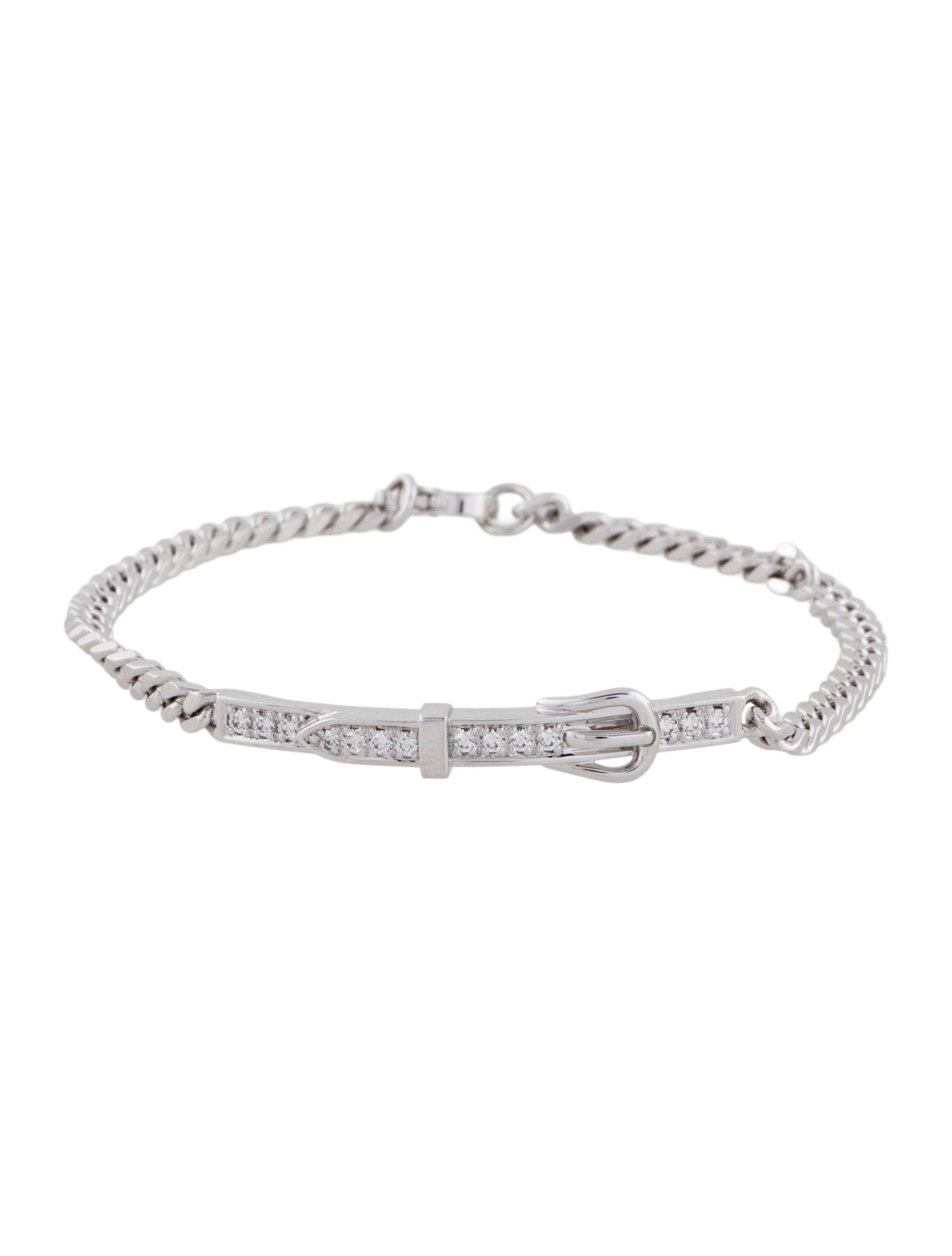 Hermès 18K Diamond Etriviere Bracelet
