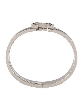 Hermès Clic H Glitter Bangle Bracelet