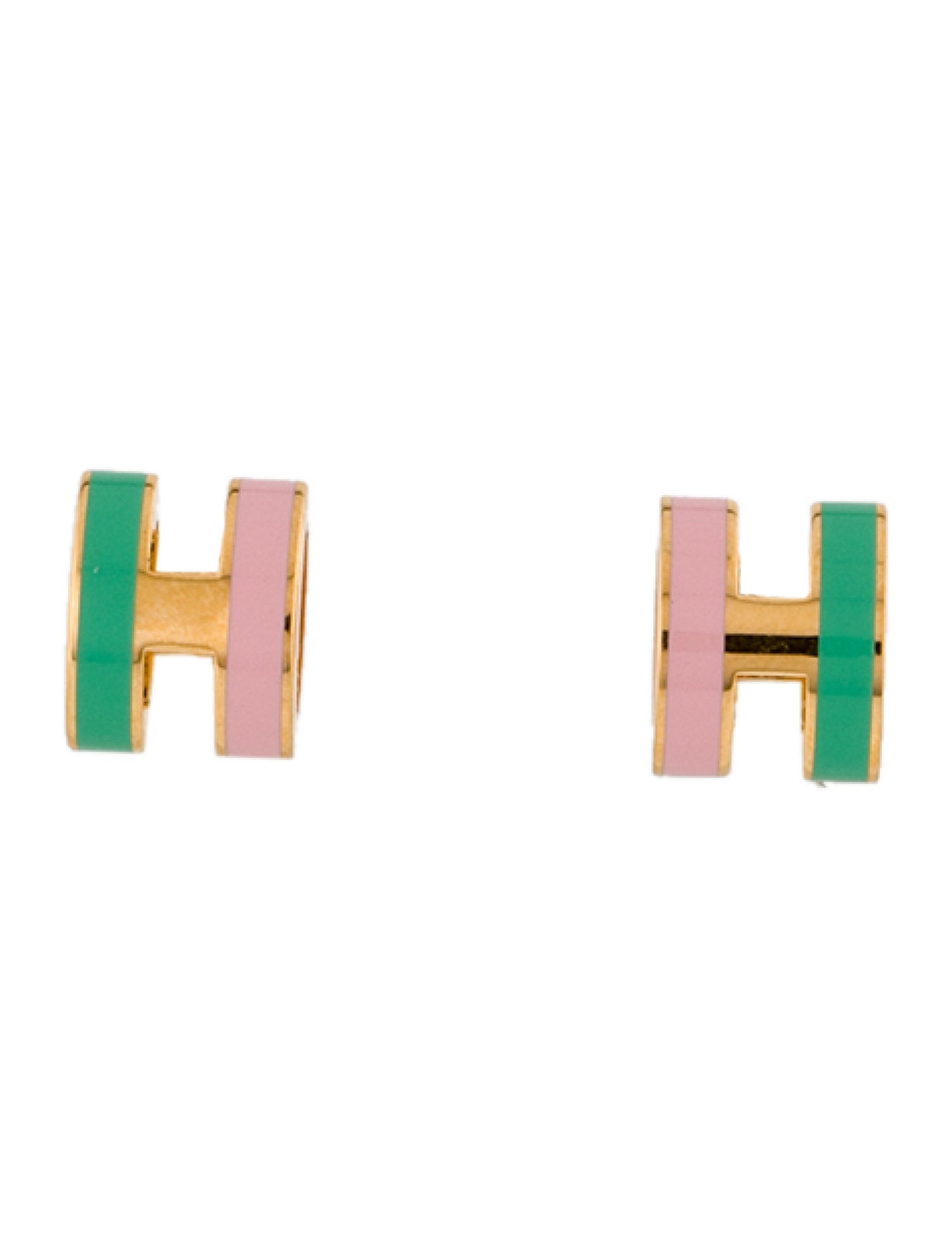 Hermès Mini Pop H Rocabar Stud Earrings