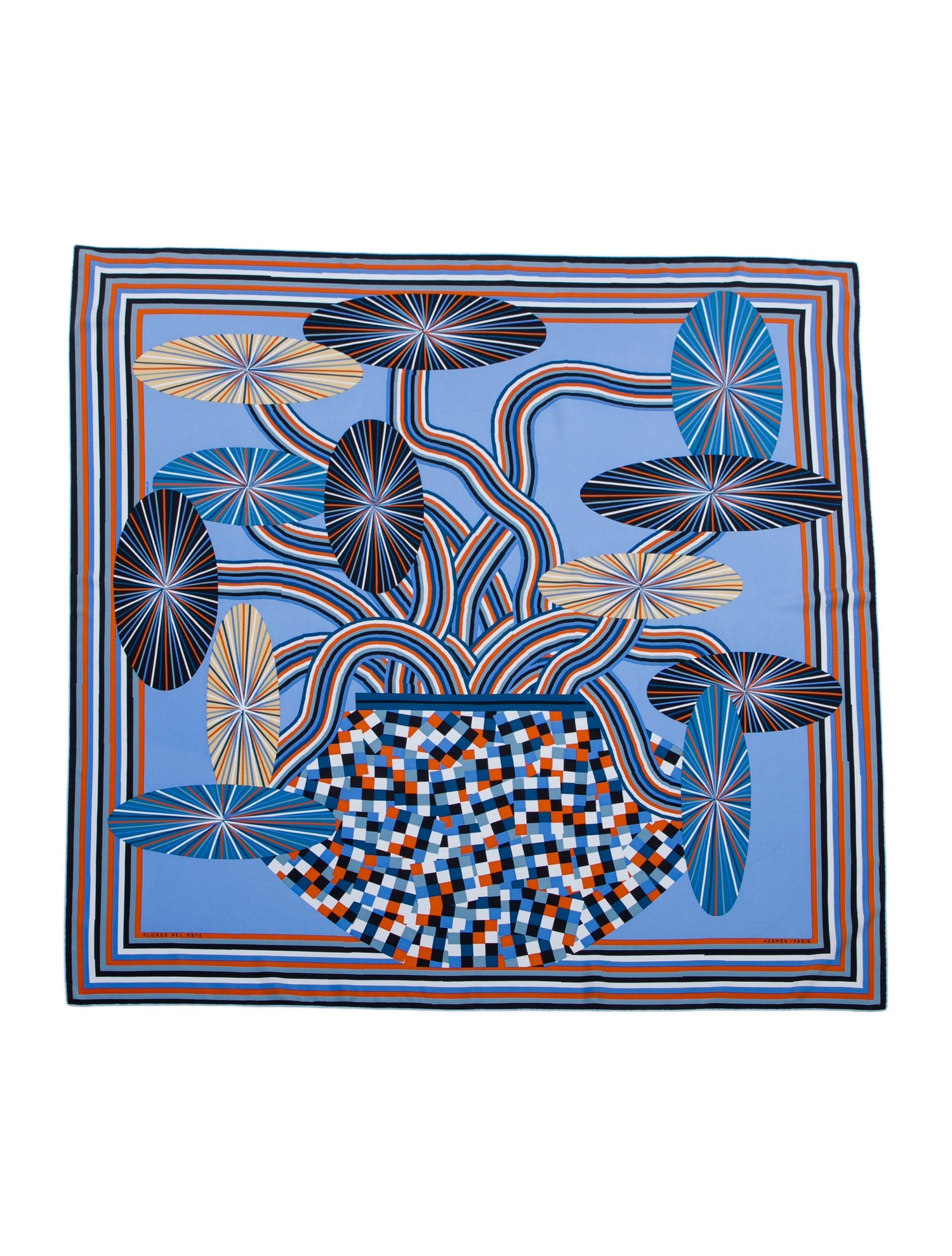 Hermès Flores Del Este Silk Shawl