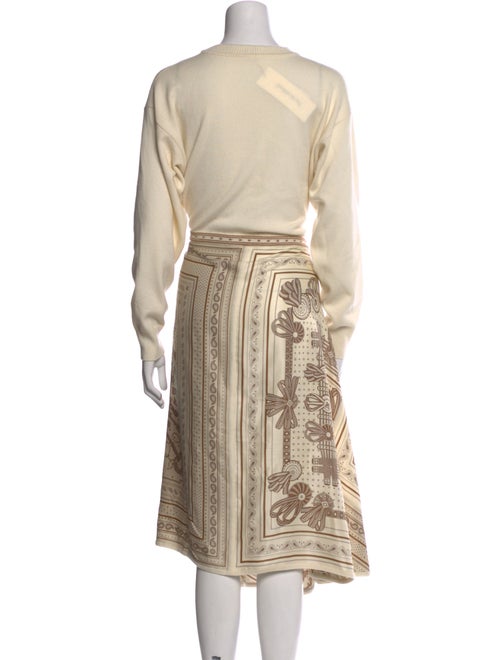 Hermès Printed Midi Length Dress