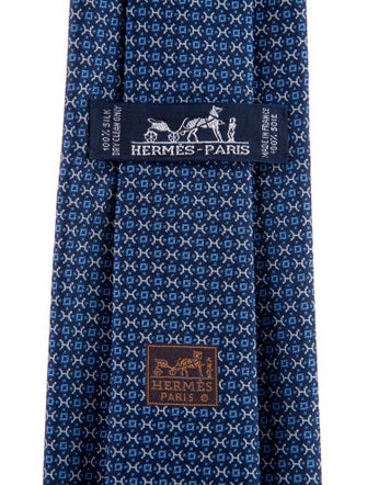 Hermès Silk Patterned Tie