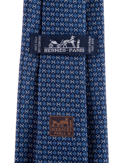 Hermès Silk Patterned Tie