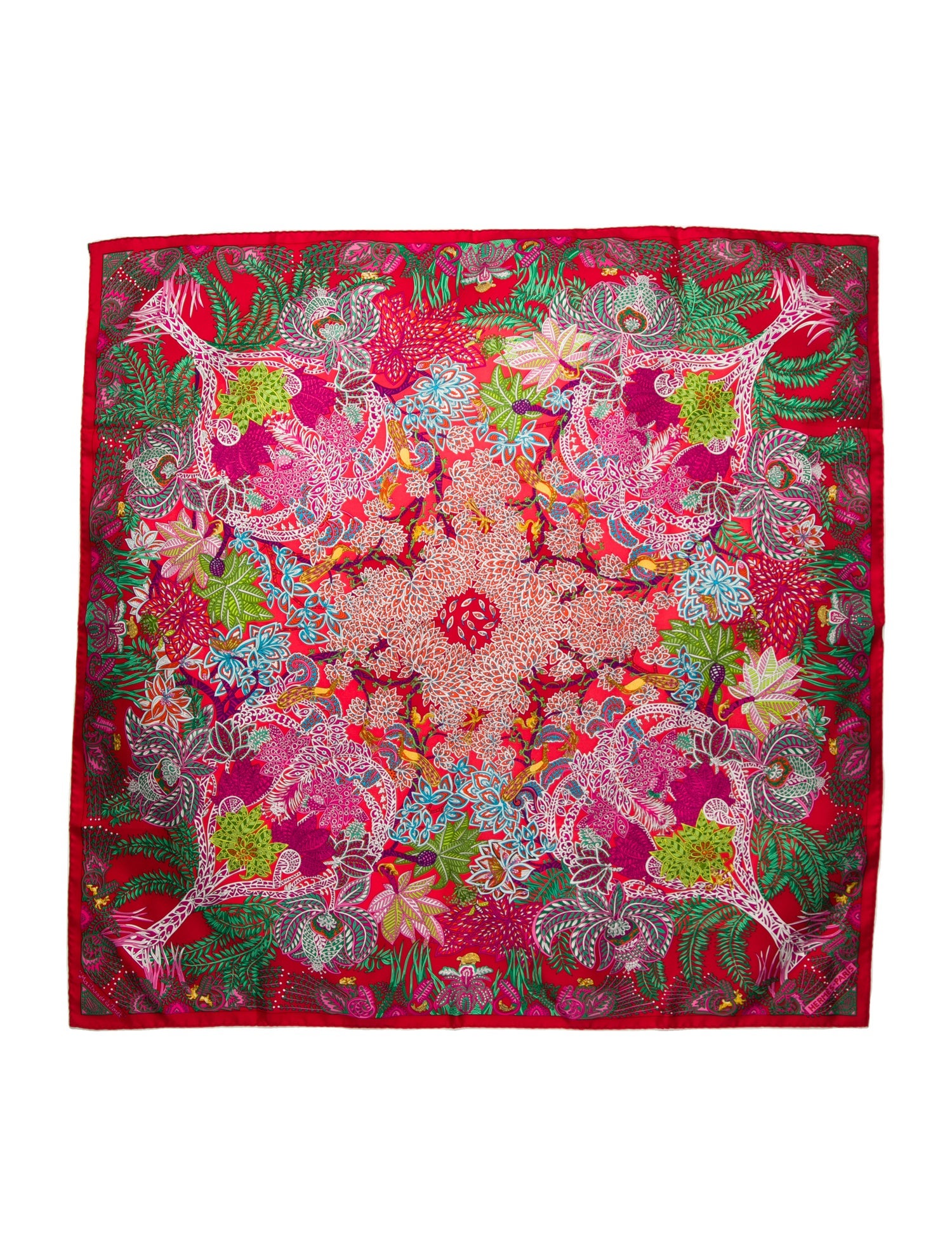 Hermès Maitres de la Forêt Silk Scarf