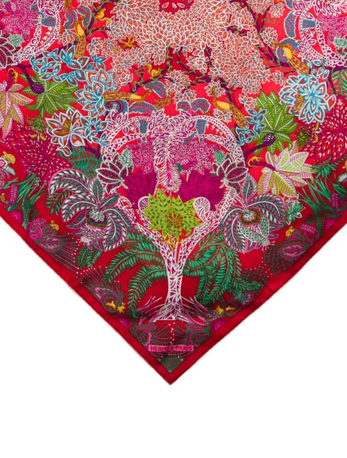 Hermès Maitres de la Forêt Silk Scarf