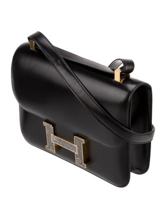 Hermès 2023 Box & Salvator Lizard Constance Marquette 24