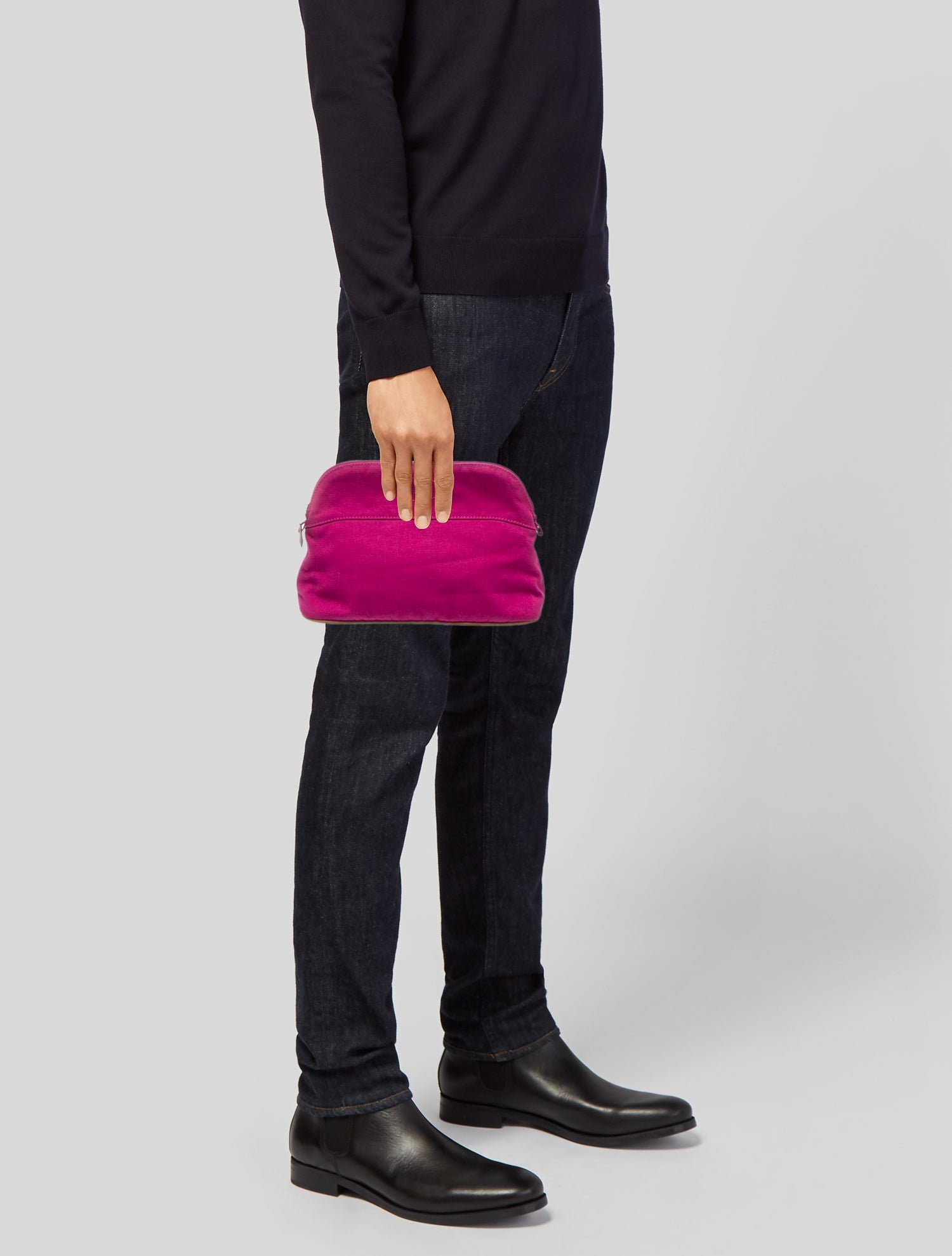 Hermès Toile Medium Bolide Travel Case